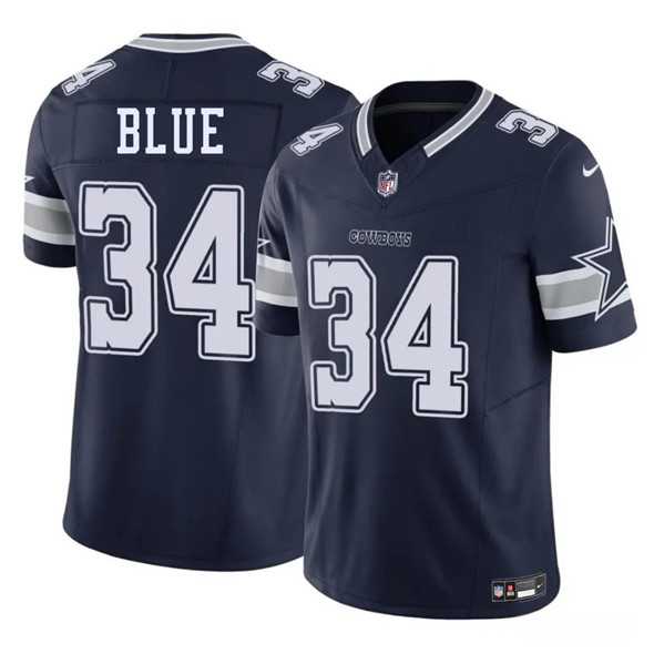 Men & Women & Youth Dallas Cowboys #34 Jaydon Blue Navy 2025 F.U.S.E Draft Vapor Untouchable Limited Stitched Jersey